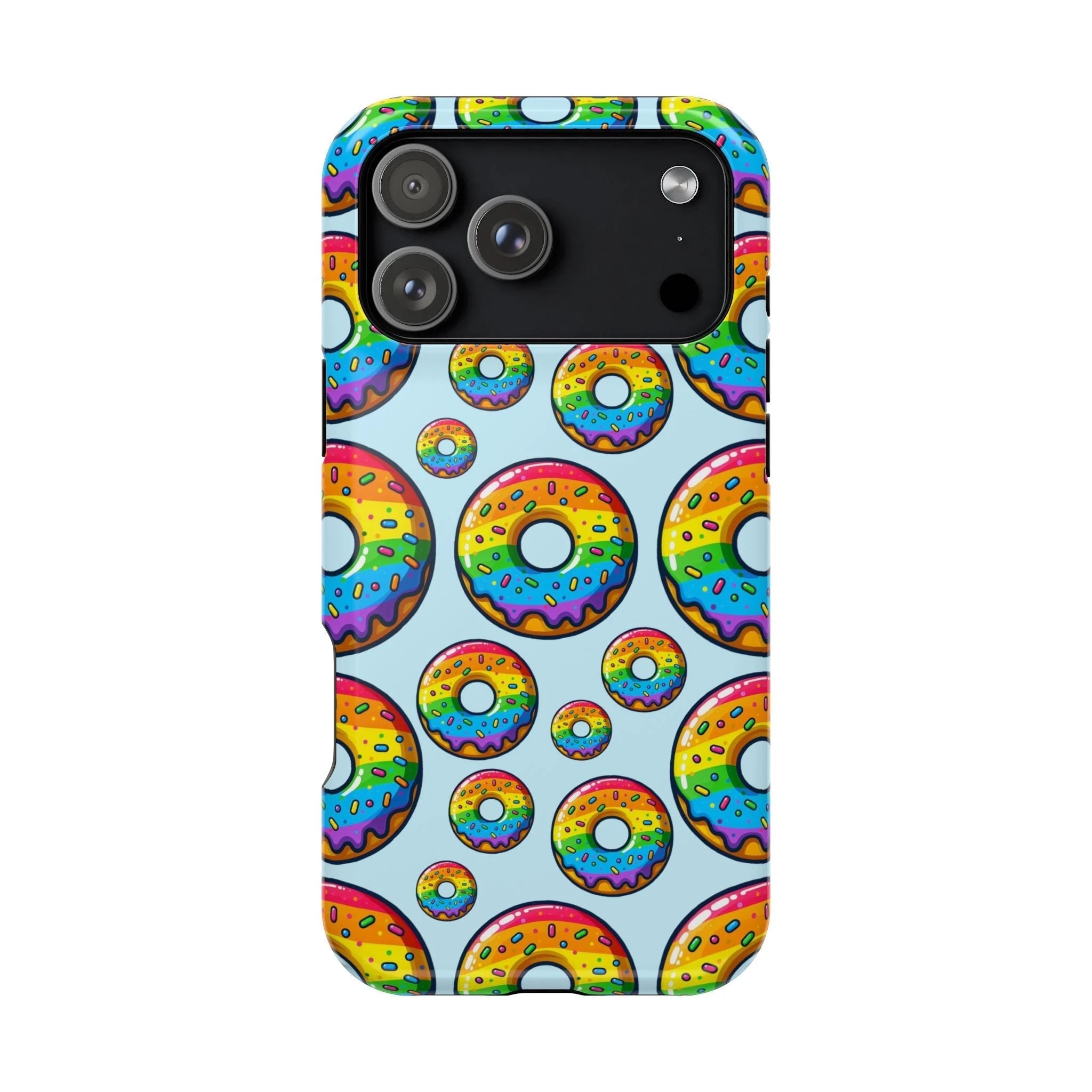 Bespattered Facade Rainbow Sprinkle Donut MagSafe Tough Case by Bespattered Facade