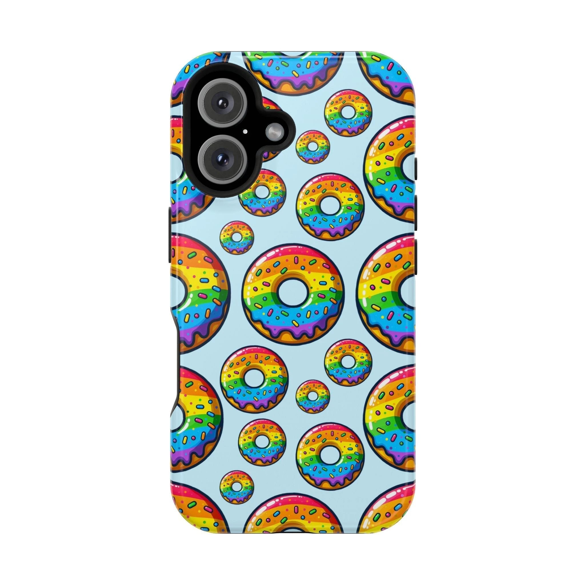 Bespattered Facade Rainbow Sprinkle Donut MagSafe Tough Case by Bespattered Facade