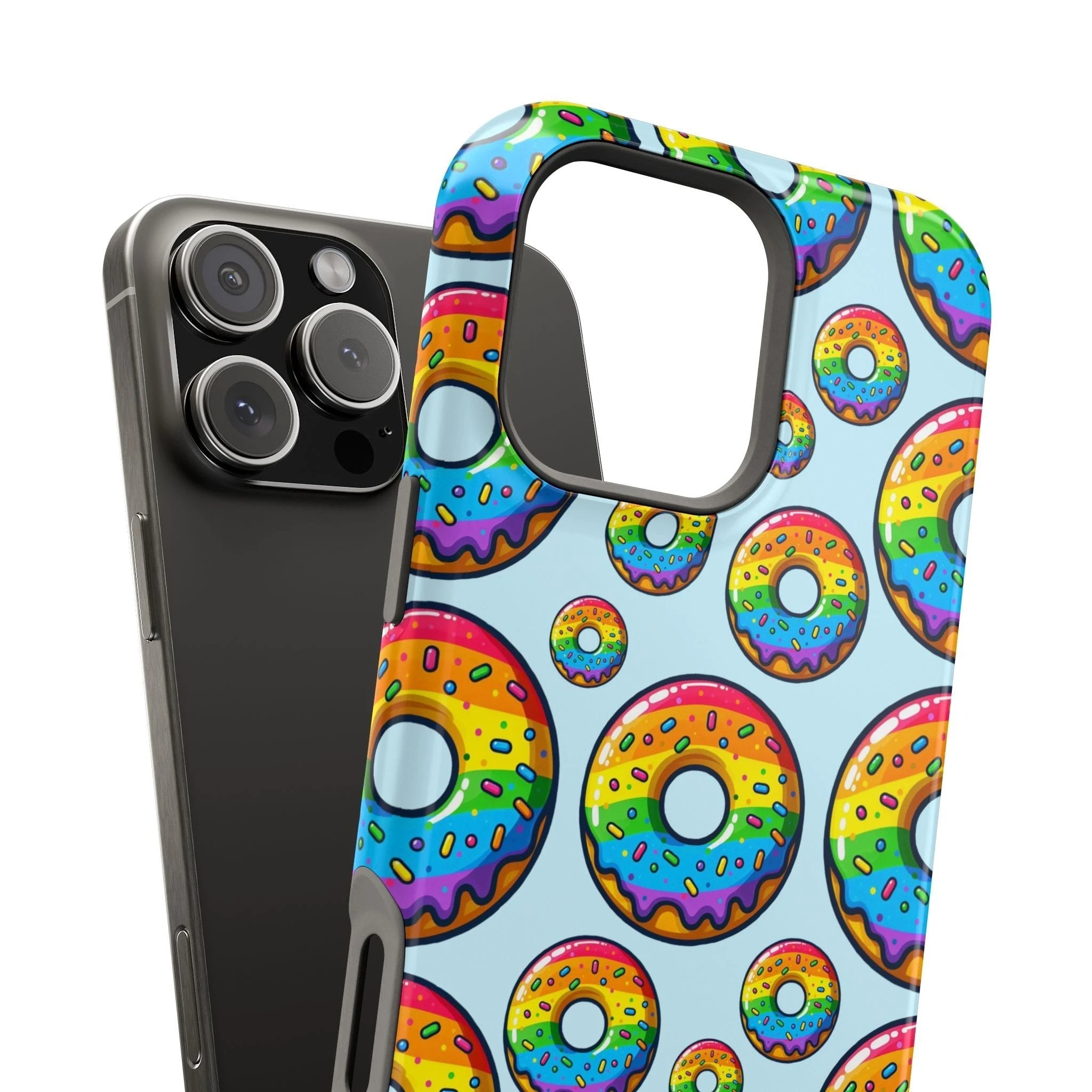 Bespattered Facade Rainbow Sprinkle Donut MagSafe Tough Case by Bespattered Facade