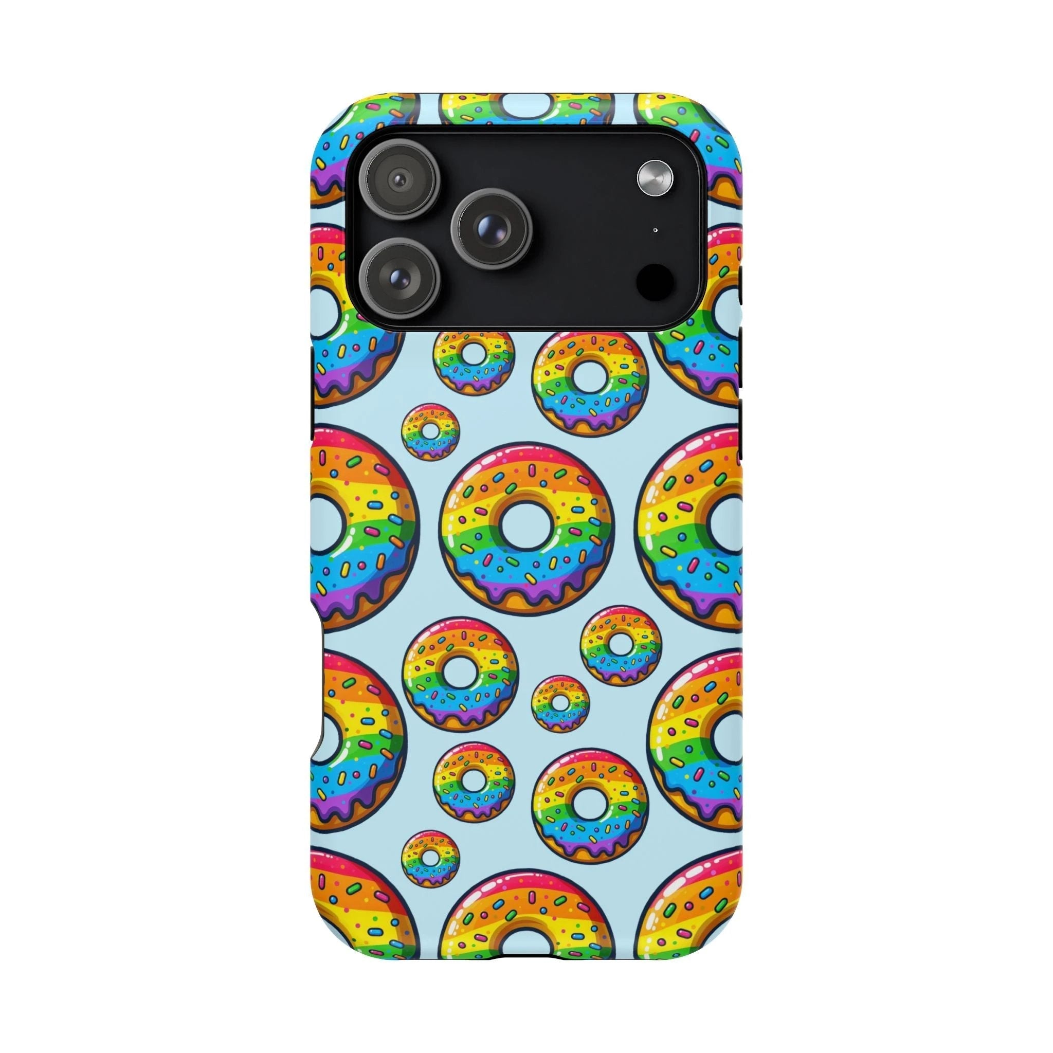 Bespattered Facade Rainbow Sprinkle Donut MagSafe Tough Case by Bespattered Facade