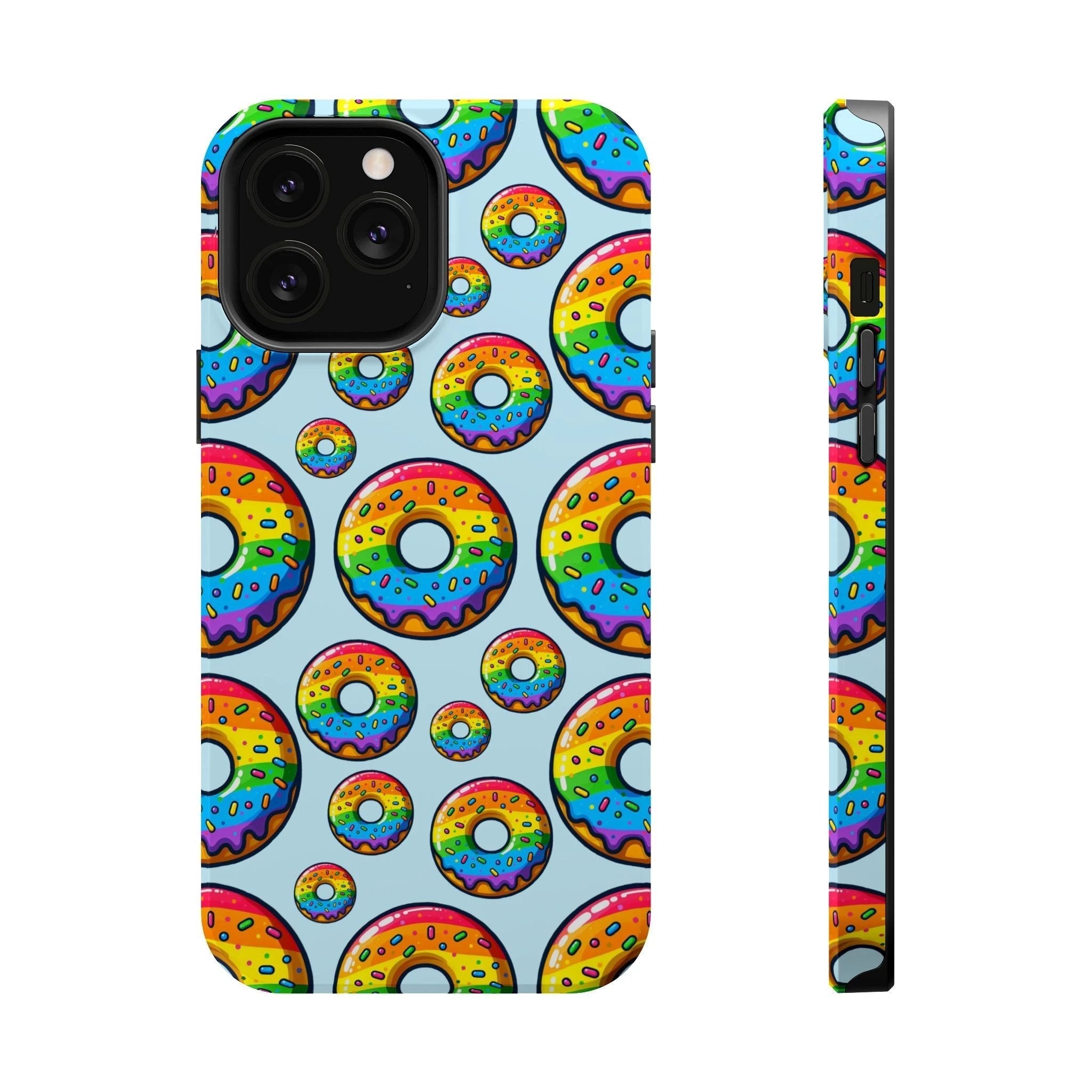 Bespattered Facade Rainbow Sprinkle Donut MagSafe Tough Case by Bespattered Facade