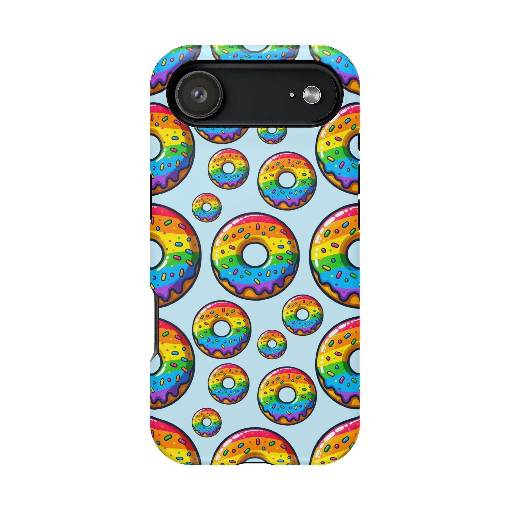 Bespattered Facade Rainbow Sprinkle Donut MagSafe Tough Case by Bespattered Facade
