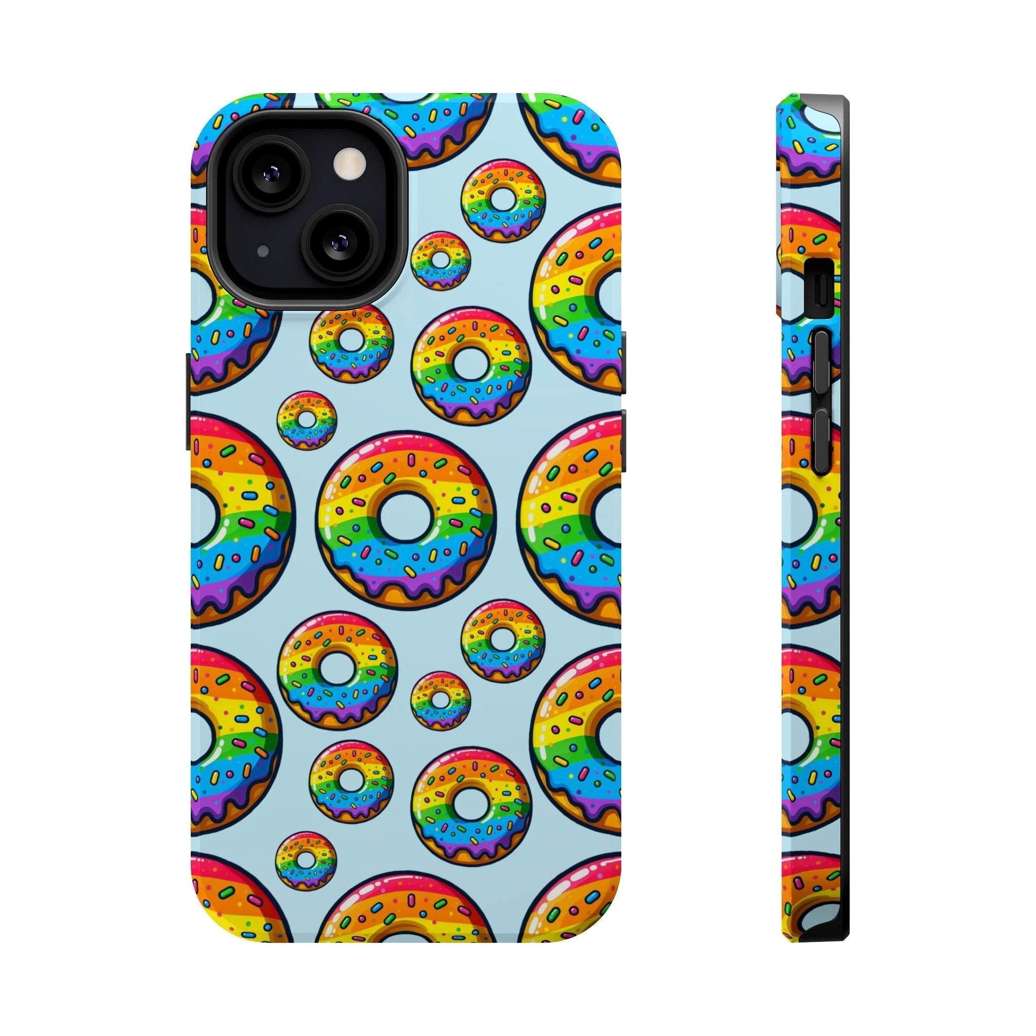 Bespattered Facade Rainbow Sprinkle Donut MagSafe Tough Case by Bespattered Facade