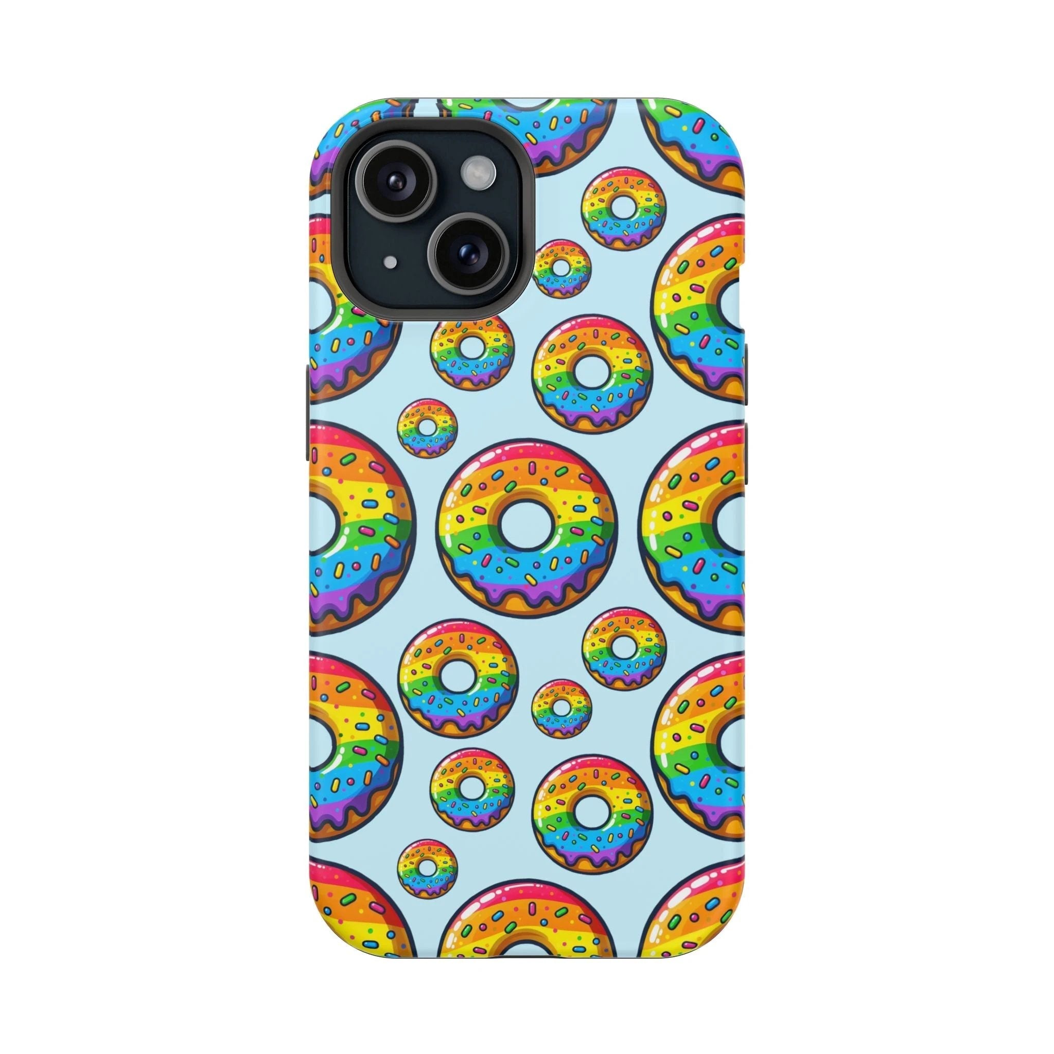 Bespattered Facade Rainbow Sprinkle Donut MagSafe Tough Case by Bespattered Facade