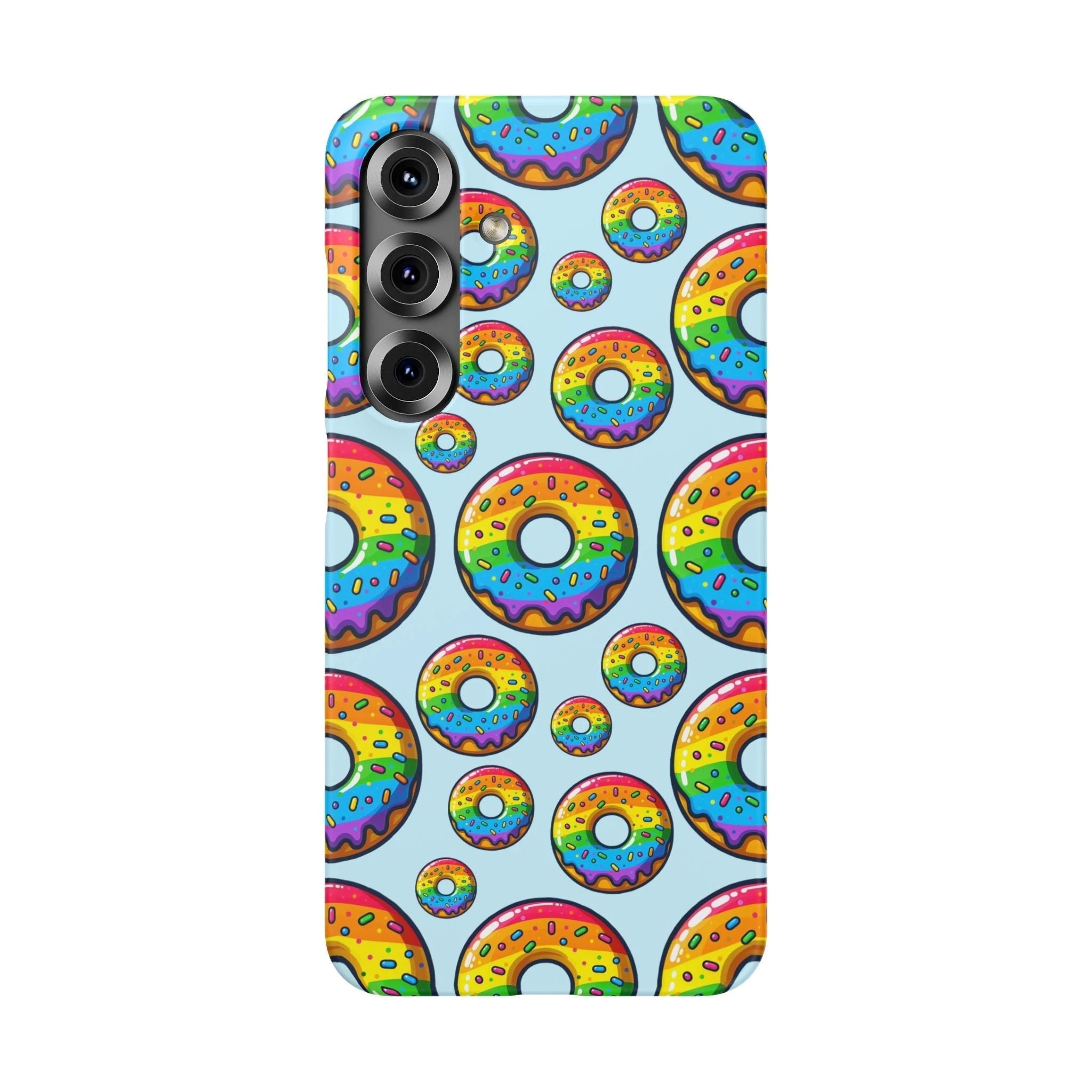 Bespattered Facade Rainbow Sprinkle Donut Snap Case by Bespattered Facade