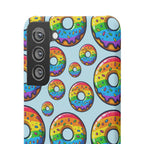 Bespattered Facade Rainbow Sprinkle Donut Snap Case by Bespattered Facade