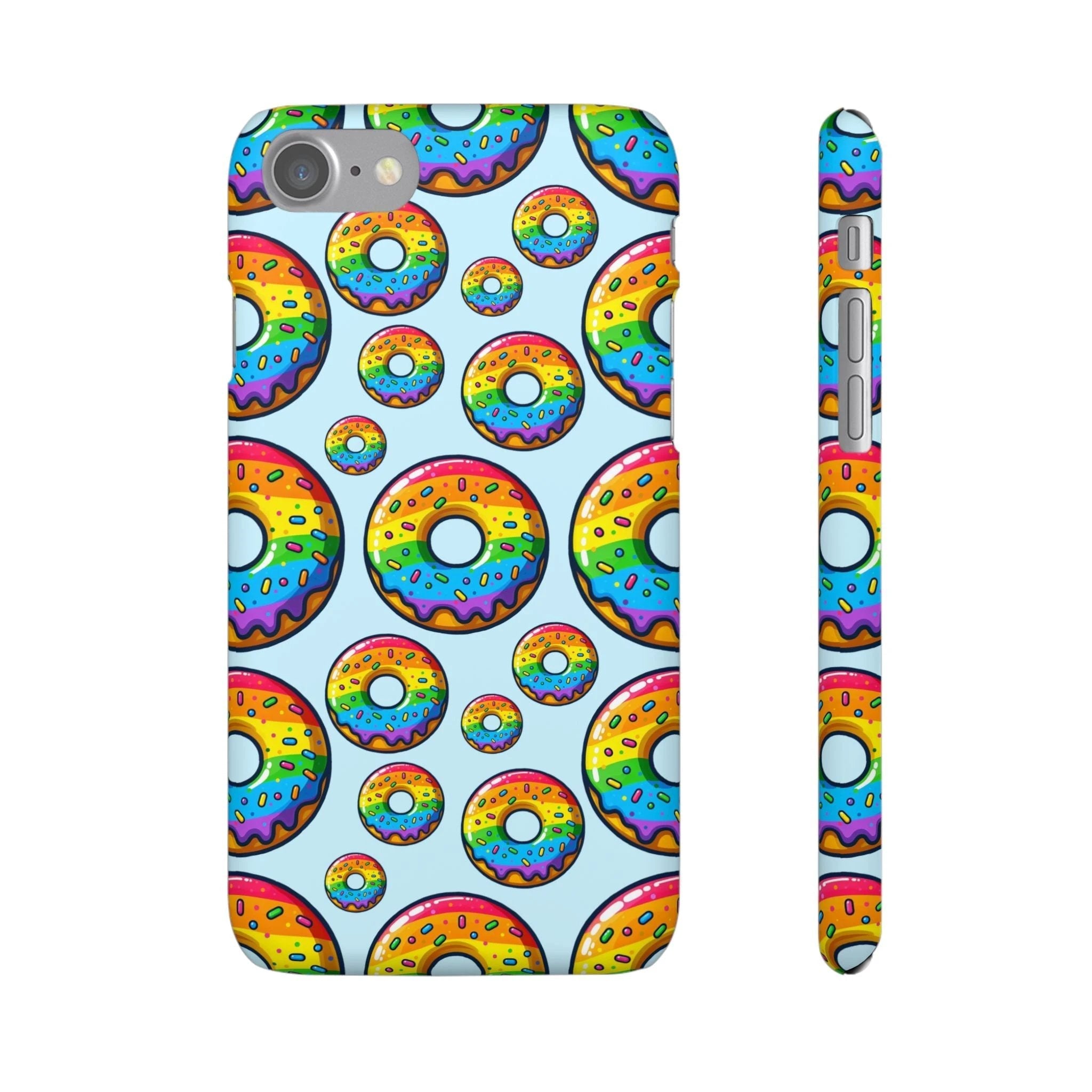 Bespattered Facade Rainbow Sprinkle Donut Snap Case by Bespattered Facade