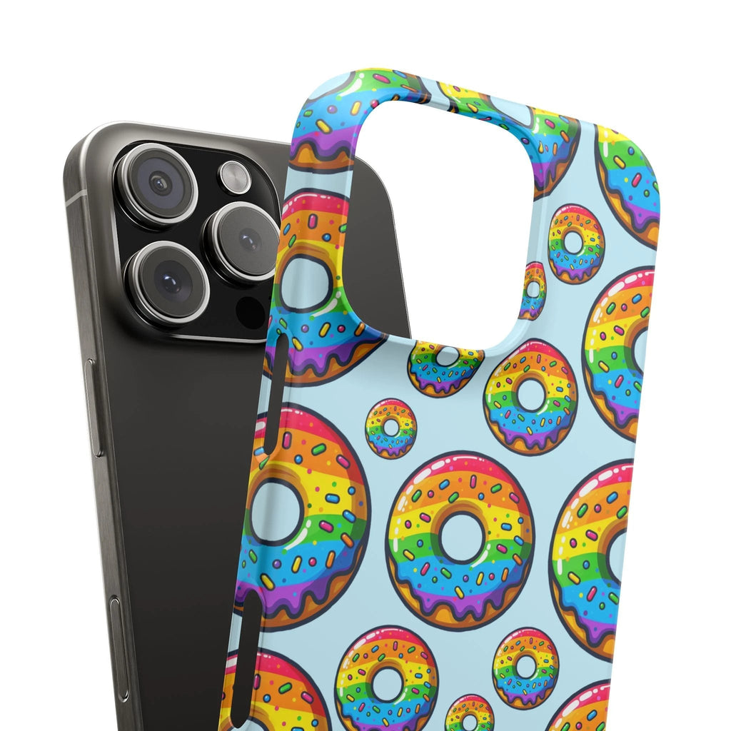 Bespattered Facade Rainbow Sprinkle Donut Snap Case by Bespattered Facade