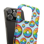 Bespattered Facade Rainbow Sprinkle Donut Snap Case by Bespattered Facade