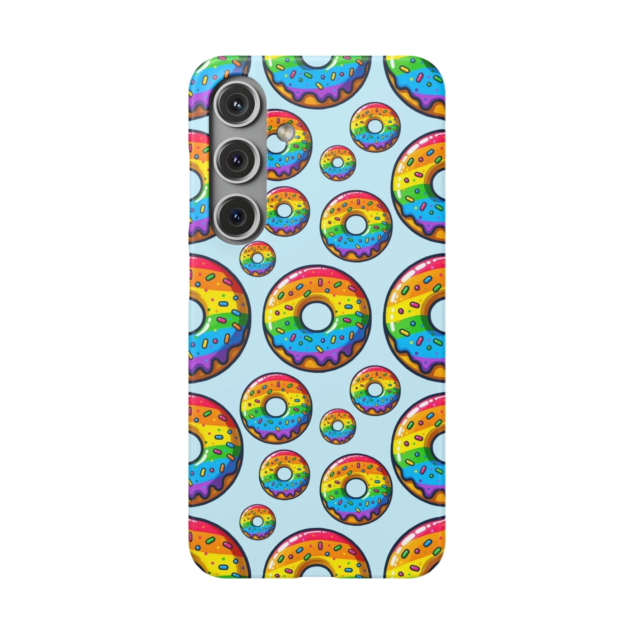 Bespattered Facade Rainbow Sprinkle Donut Snap Case by Bespattered Facade