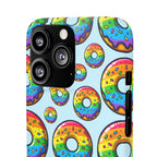 Bespattered Facade Rainbow Sprinkle Donut Snap Case by Bespattered Facade