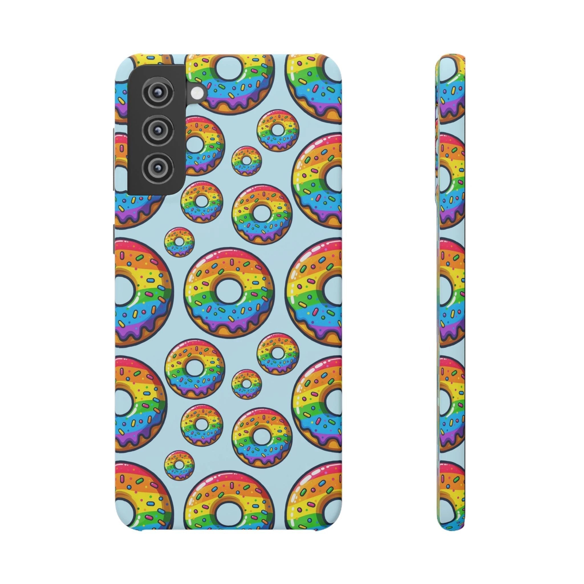 Bespattered Facade Rainbow Sprinkle Donut Snap Case by Bespattered Facade