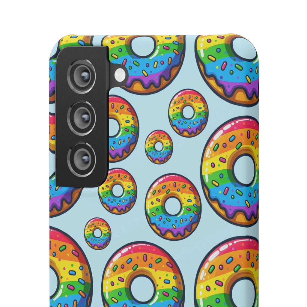 Bespattered Facade Rainbow Sprinkle Donut Snap Case by Bespattered Facade