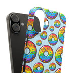 Bespattered Facade Rainbow Sprinkle Donut Snap Case by Bespattered Facade