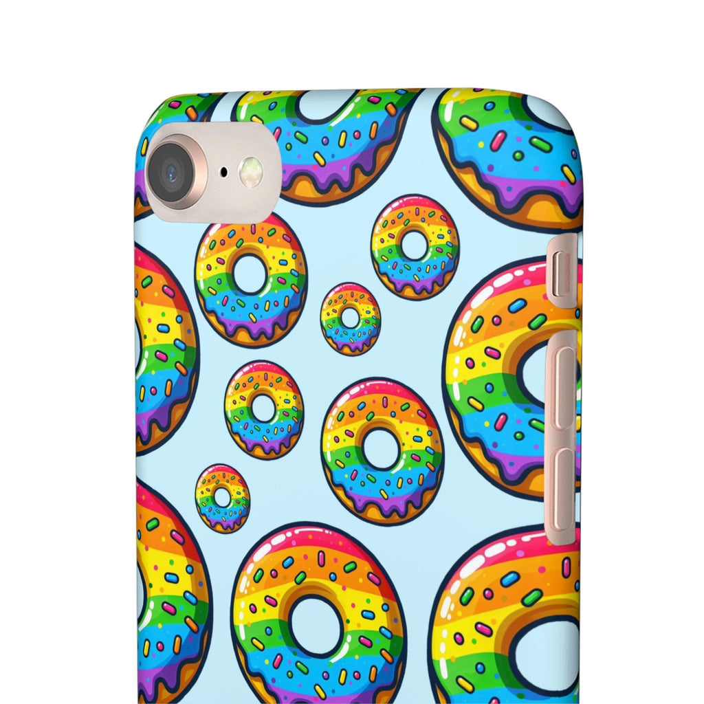 Bespattered Facade Rainbow Sprinkle Donut Snap Case by Bespattered Facade
