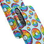 Bespattered Facade Rainbow Sprinkle Donut Snap Case by Bespattered Facade