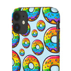 Bespattered Facade Rainbow Sprinkle Donut Snap Case by Bespattered Facade