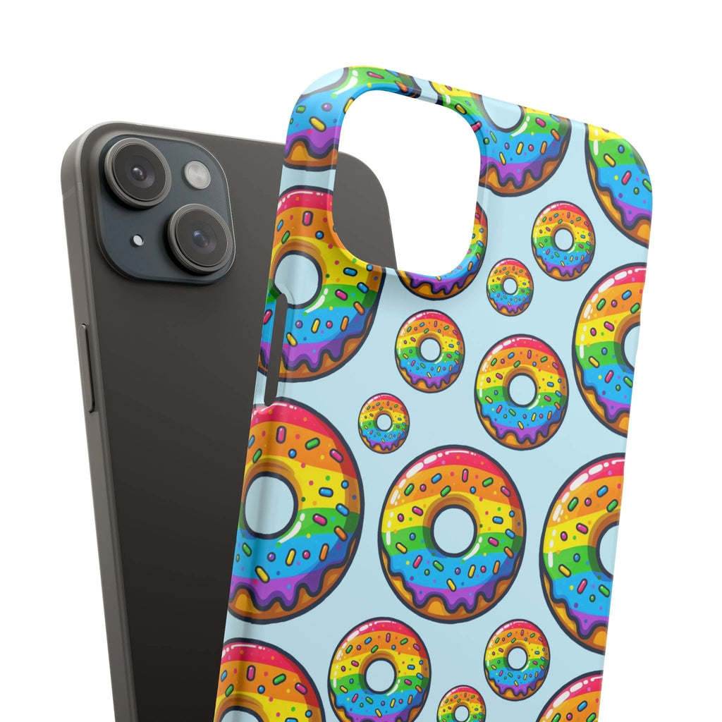 Bespattered Facade Rainbow Sprinkle Donut Snap Case by Bespattered Facade
