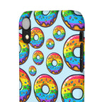 Bespattered Facade Rainbow Sprinkle Donut Snap Case by Bespattered Facade