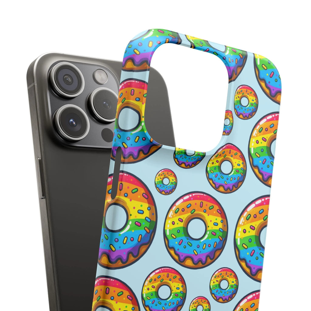 Bespattered Facade Rainbow Sprinkle Donut Snap Case by Bespattered Facade
