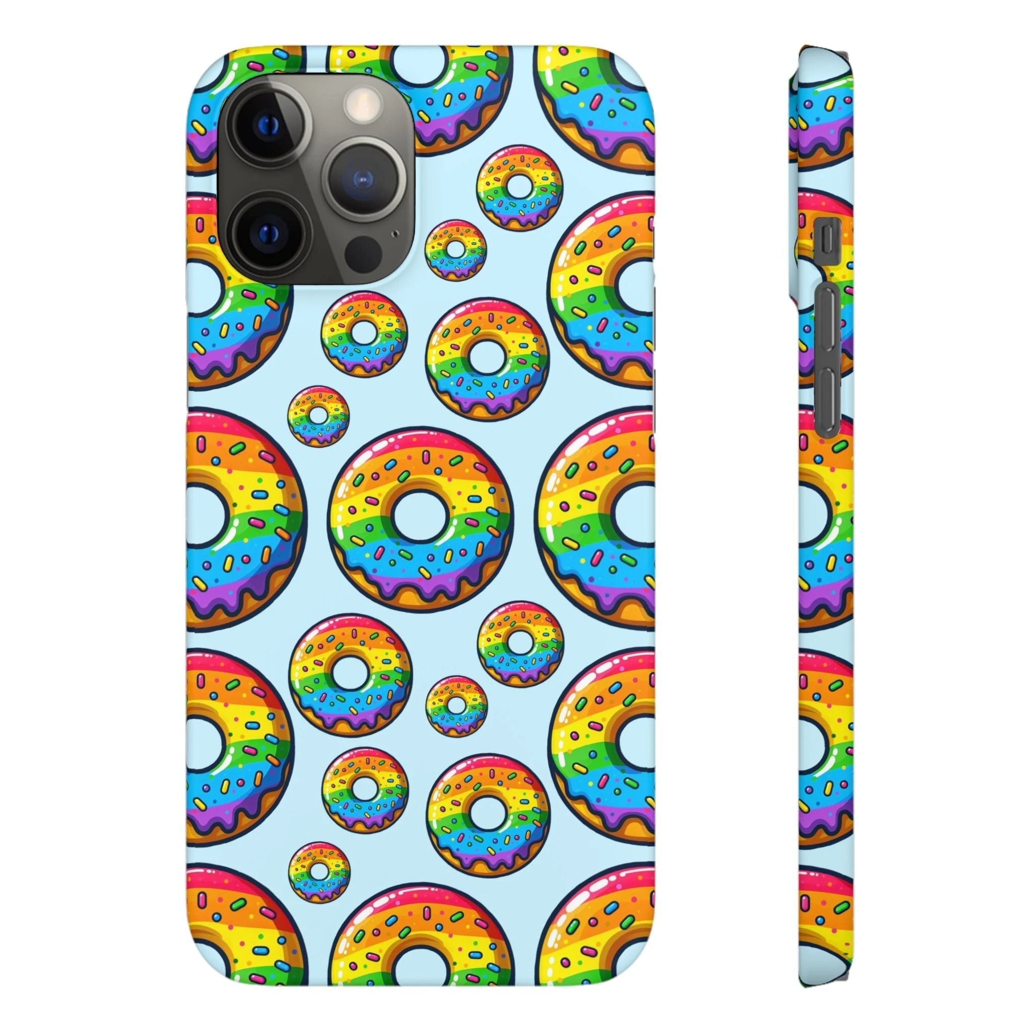Bespattered Facade Rainbow Sprinkle Donut Snap Case by Bespattered Facade