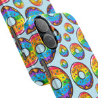 Bespattered Facade Rainbow Sprinkle Donut Snap Case by Bespattered Facade