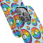 Bespattered Facade Rainbow Sprinkle Donut Snap Case by Bespattered Facade