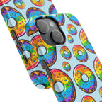 Bespattered Facade Rainbow Sprinkle Donut Snap Case by Bespattered Facade