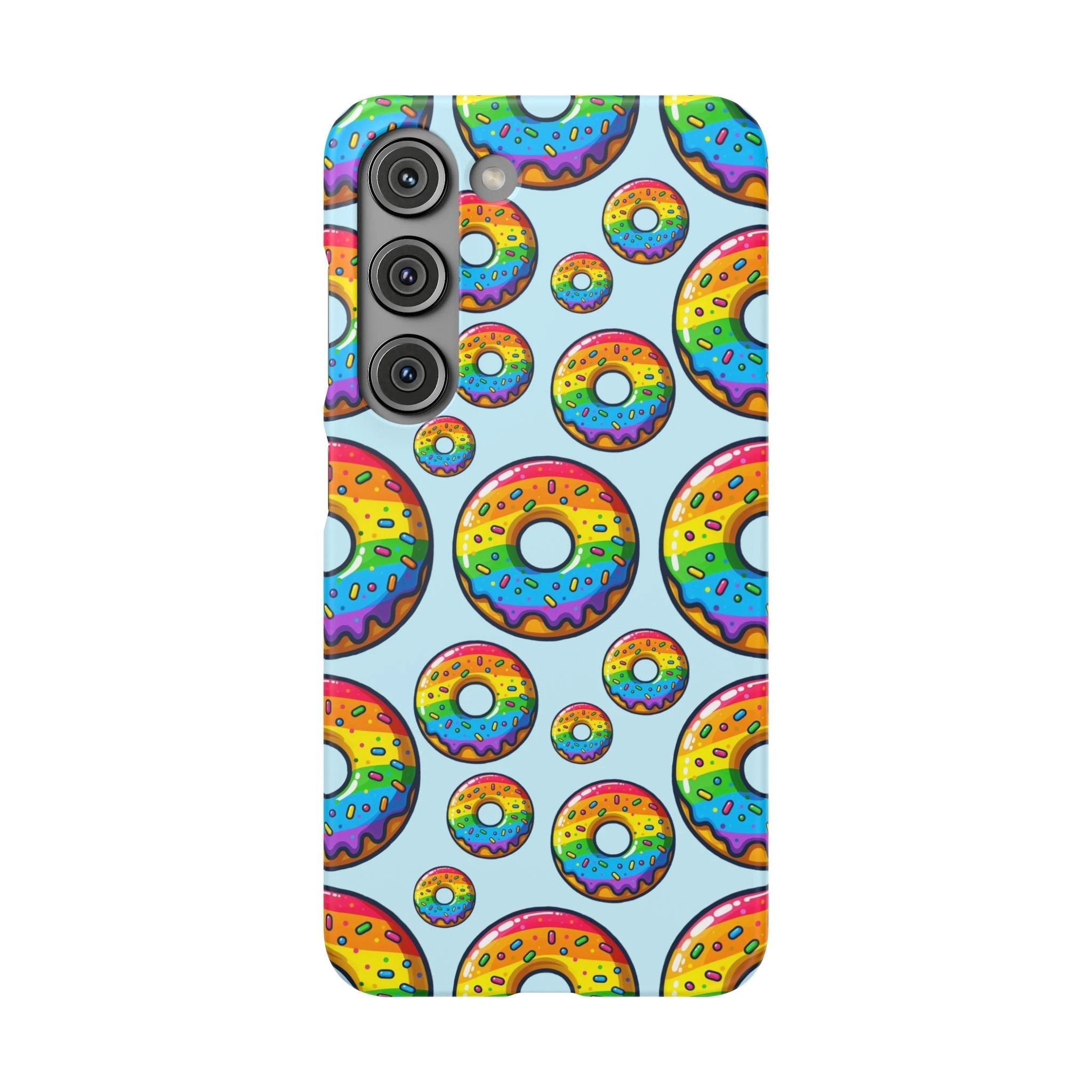 Bespattered Facade Rainbow Sprinkle Donut Snap Case by Bespattered Facade