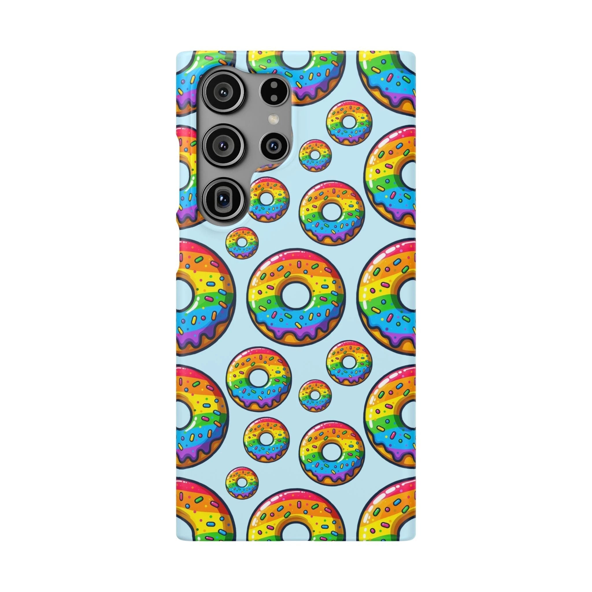 Bespattered Facade Rainbow Sprinkle Donut Snap Case by Bespattered Facade