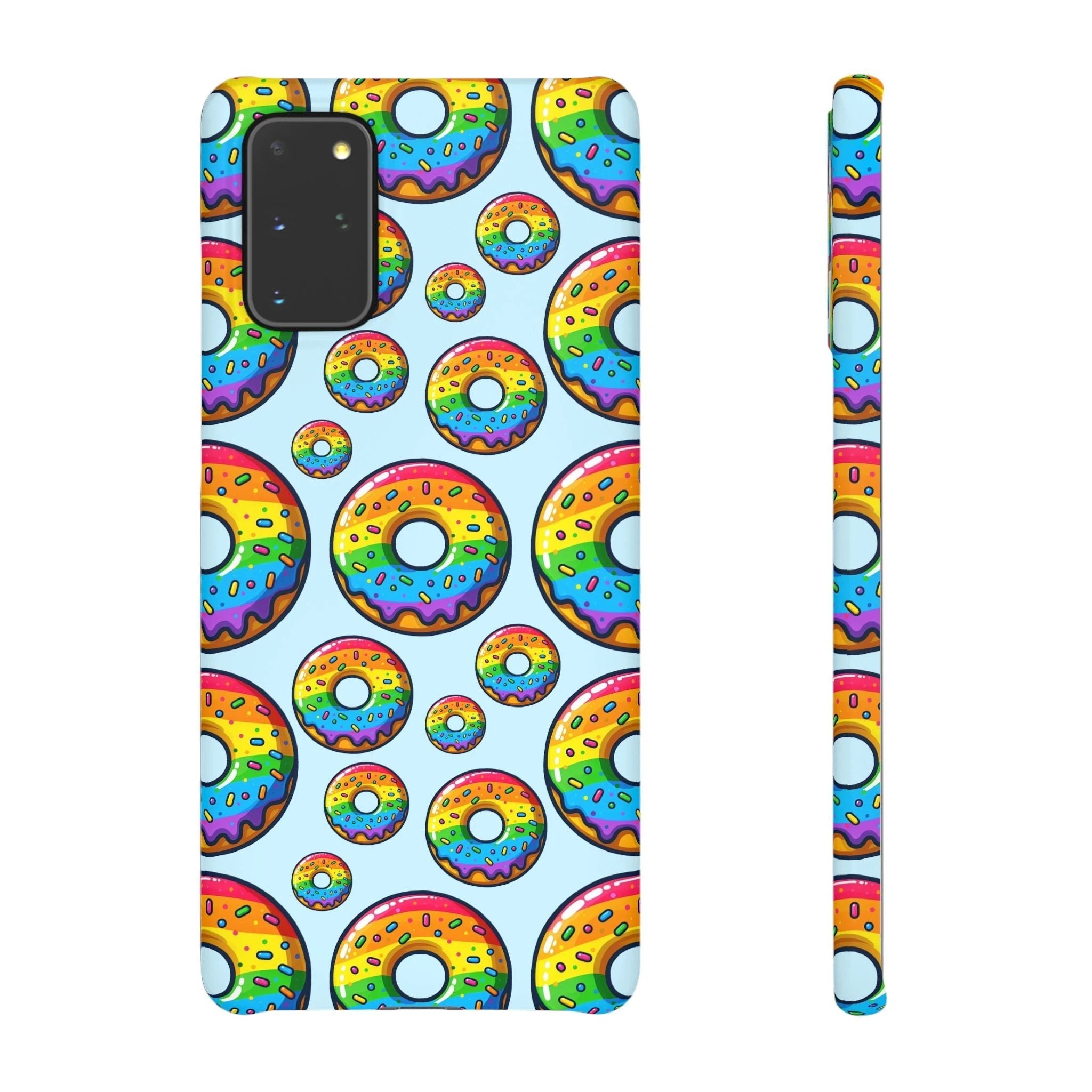 Bespattered Facade Rainbow Sprinkle Donut Snap Case by Bespattered Facade
