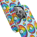 Bespattered Facade Rainbow Sprinkle Donut Snap Case by Bespattered Facade