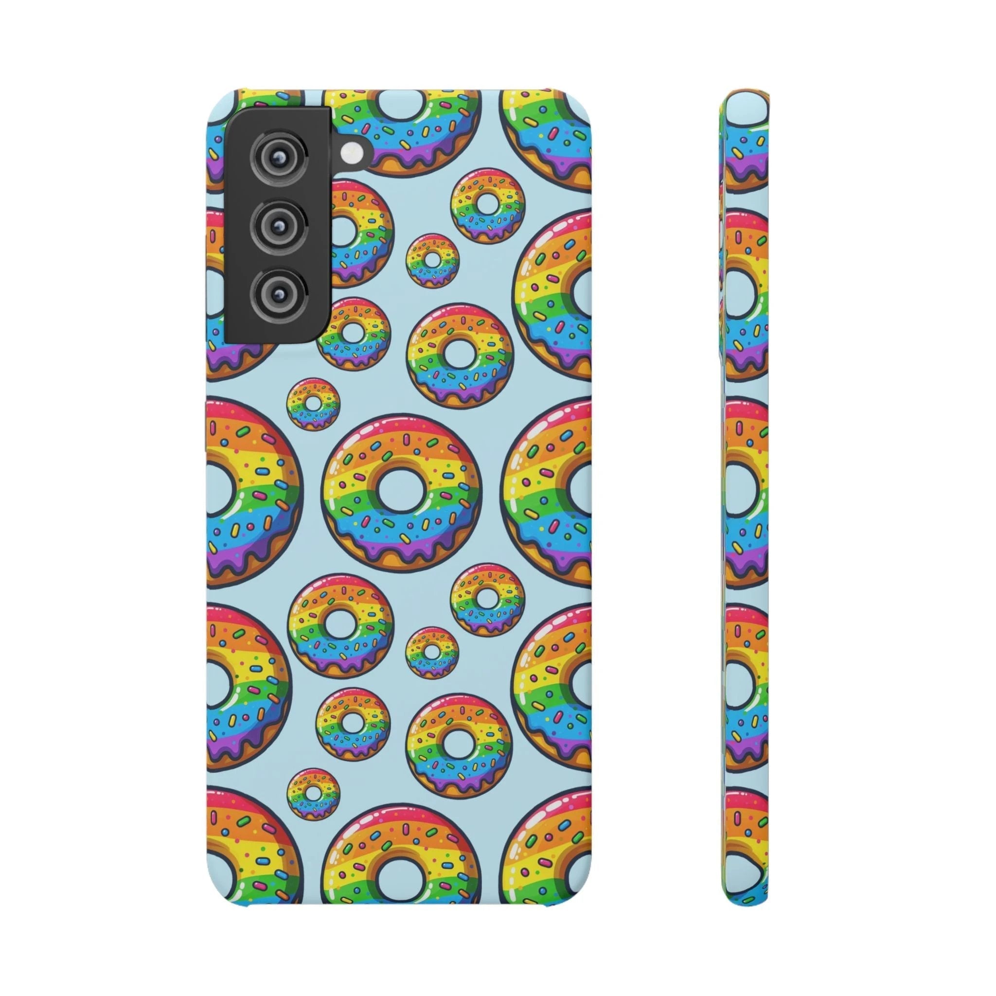 Bespattered Facade Rainbow Sprinkle Donut Snap Case by Bespattered Facade