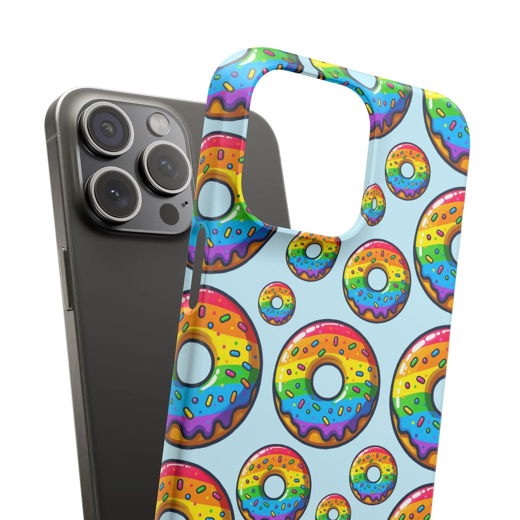 Bespattered Facade Rainbow Sprinkle Donut Snap Case by Bespattered Facade