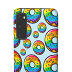 Bespattered Facade Rainbow Sprinkle Donut Snap Case by Bespattered Facade