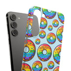 Bespattered Facade Rainbow Sprinkle Donut Snap Case by Bespattered Facade