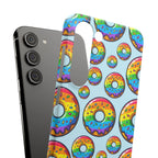 Bespattered Facade Rainbow Sprinkle Donut Snap Case by Bespattered Facade