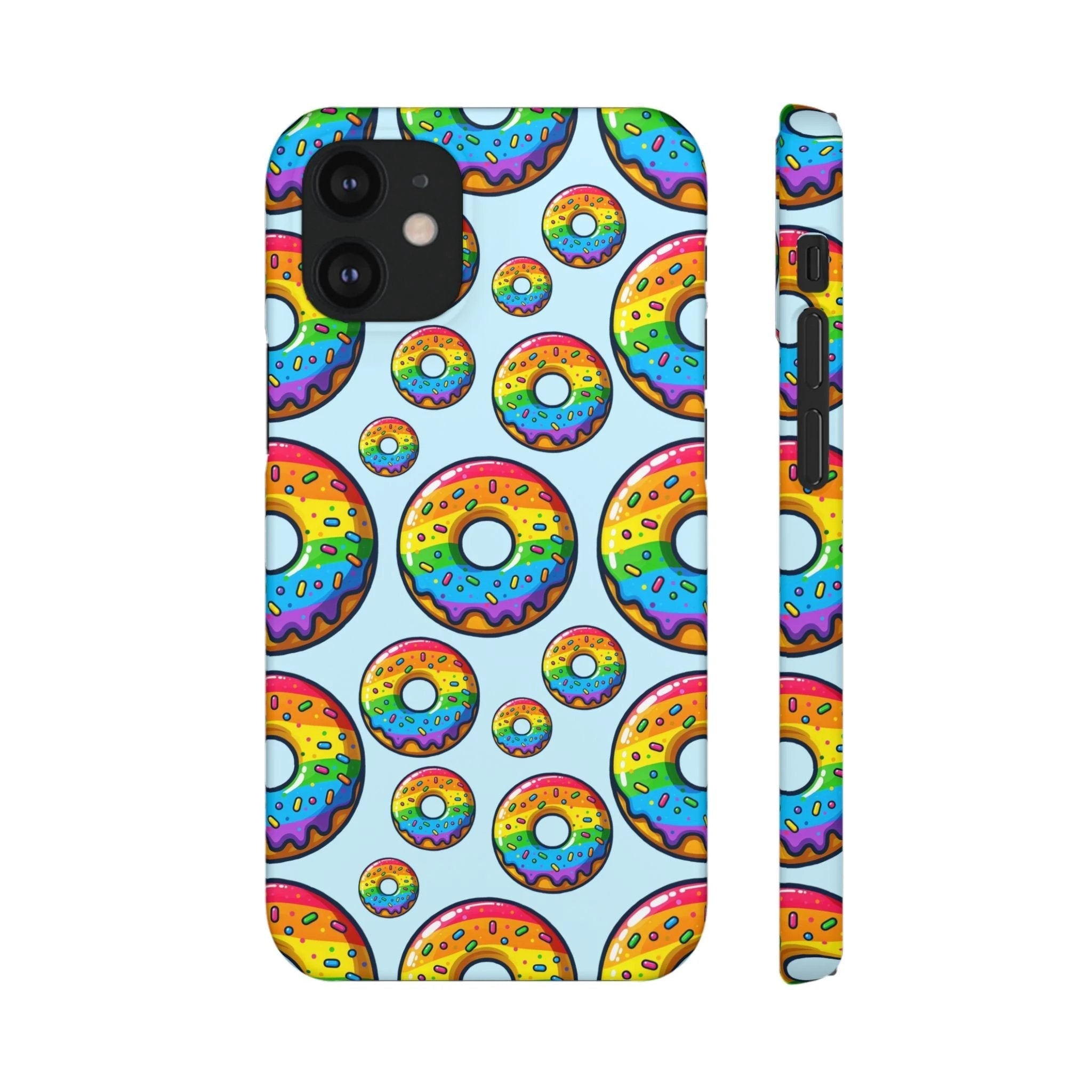 Bespattered Facade Rainbow Sprinkle Donut Snap Case by Bespattered Facade