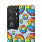 Bespattered Facade Rainbow Sprinkle Donut Snap Case by Bespattered Facade