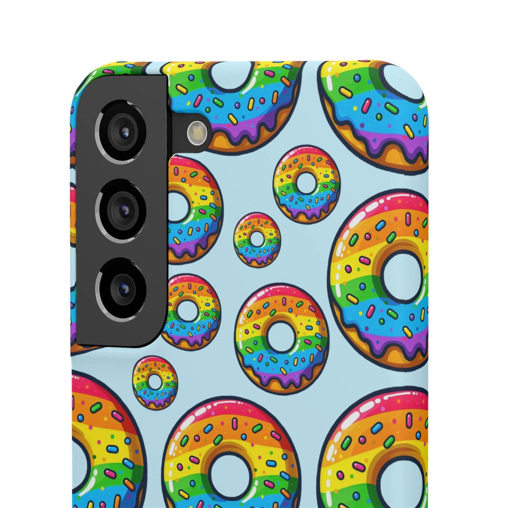 Bespattered Facade Rainbow Sprinkle Donut Snap Case by Bespattered Facade