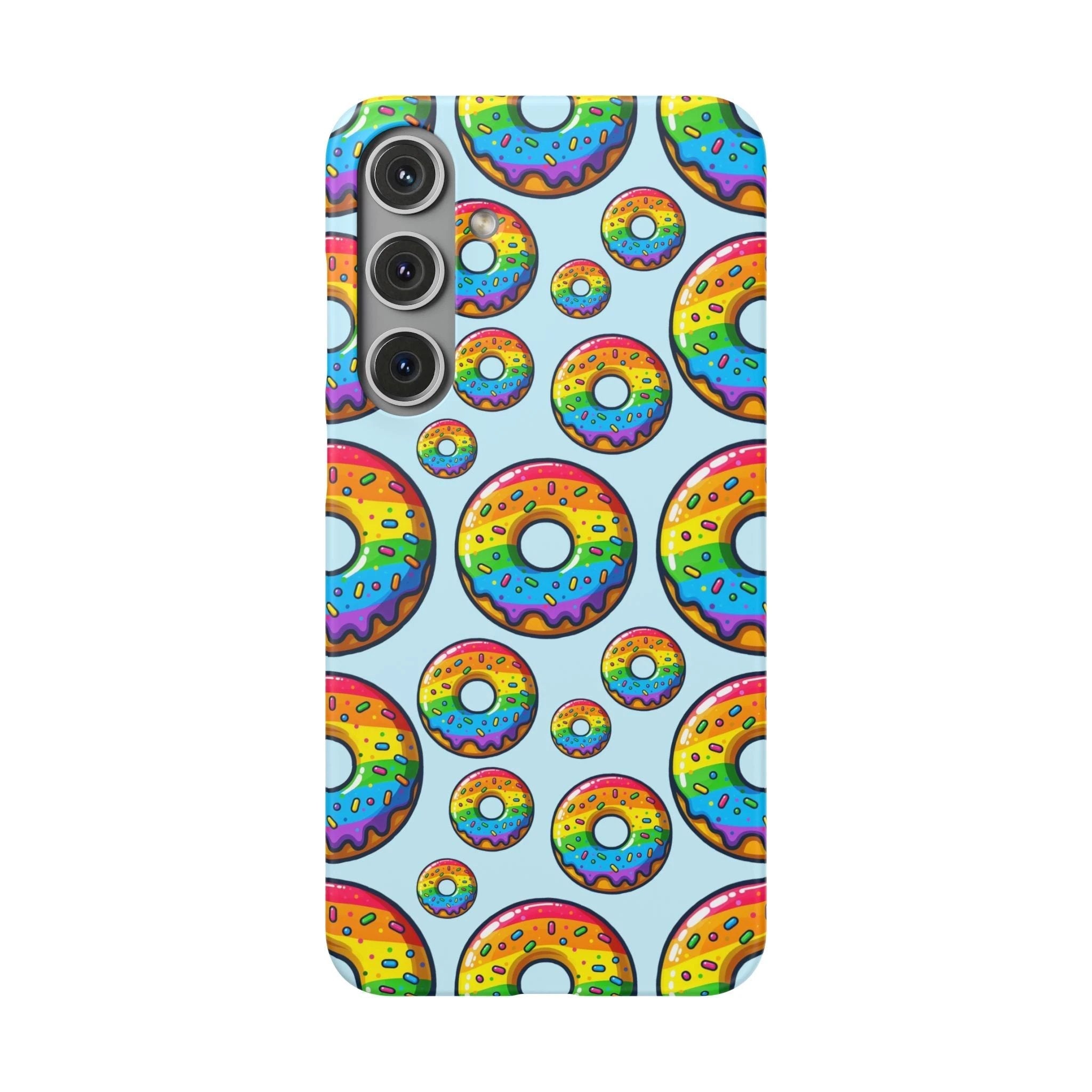 Bespattered Facade Rainbow Sprinkle Donut Snap Case by Bespattered Facade