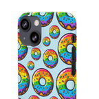 Bespattered Facade Rainbow Sprinkle Donut Snap Case by Bespattered Facade