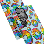 Bespattered Facade Rainbow Sprinkle Donut Snap Case by Bespattered Facade