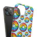 Bespattered Facade Rainbow Sprinkle Donut Snap Case by Bespattered Facade