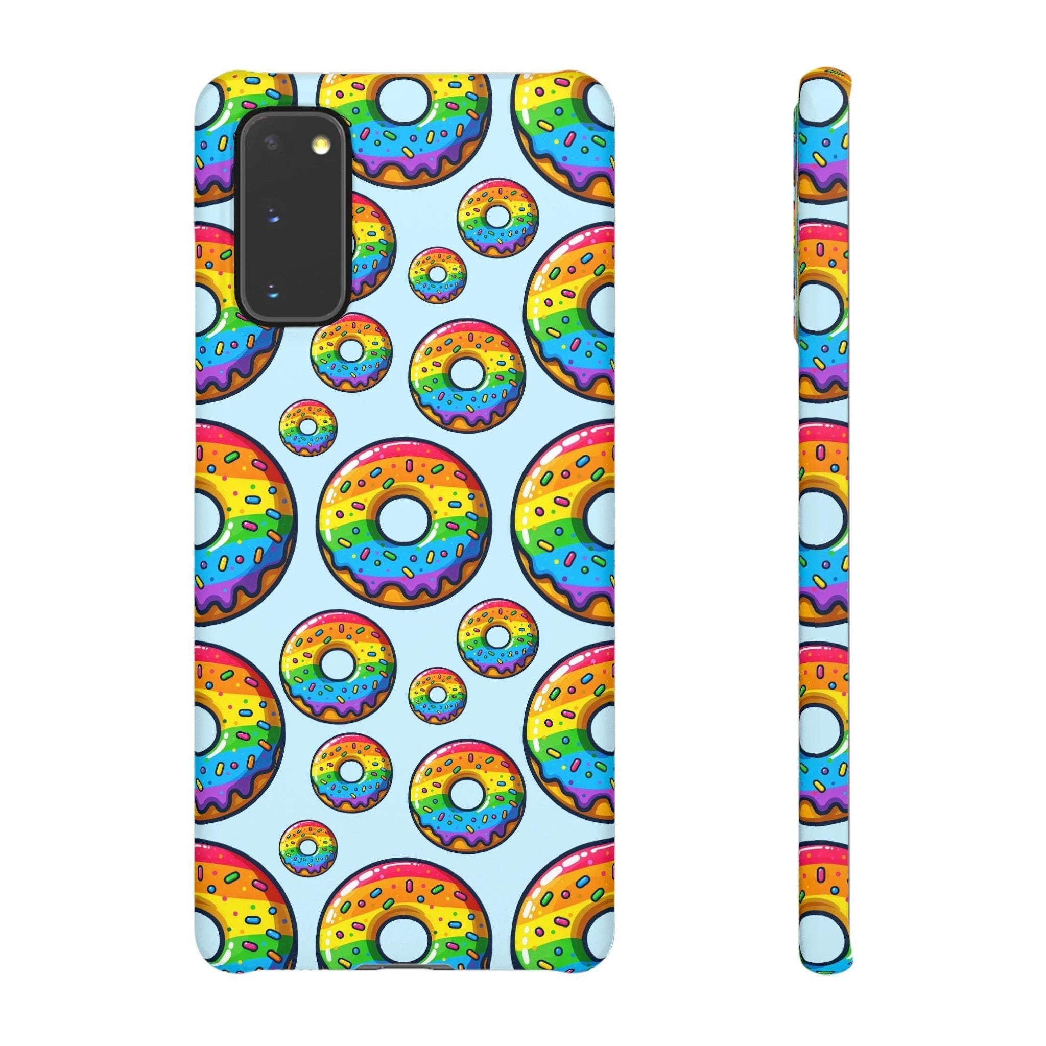 Bespattered Facade Rainbow Sprinkle Donut Snap Case by Bespattered Facade