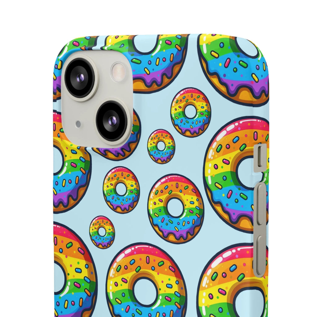 Bespattered Facade Rainbow Sprinkle Donut Snap Case by Bespattered Facade