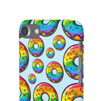 Bespattered Facade Rainbow Sprinkle Donut Snap Case by Bespattered Facade