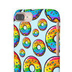 Bespattered Facade Rainbow Sprinkle Donut Snap Case by Bespattered Facade