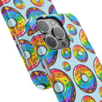 Bespattered Facade Rainbow Sprinkle Donut Snap Case by Bespattered Facade