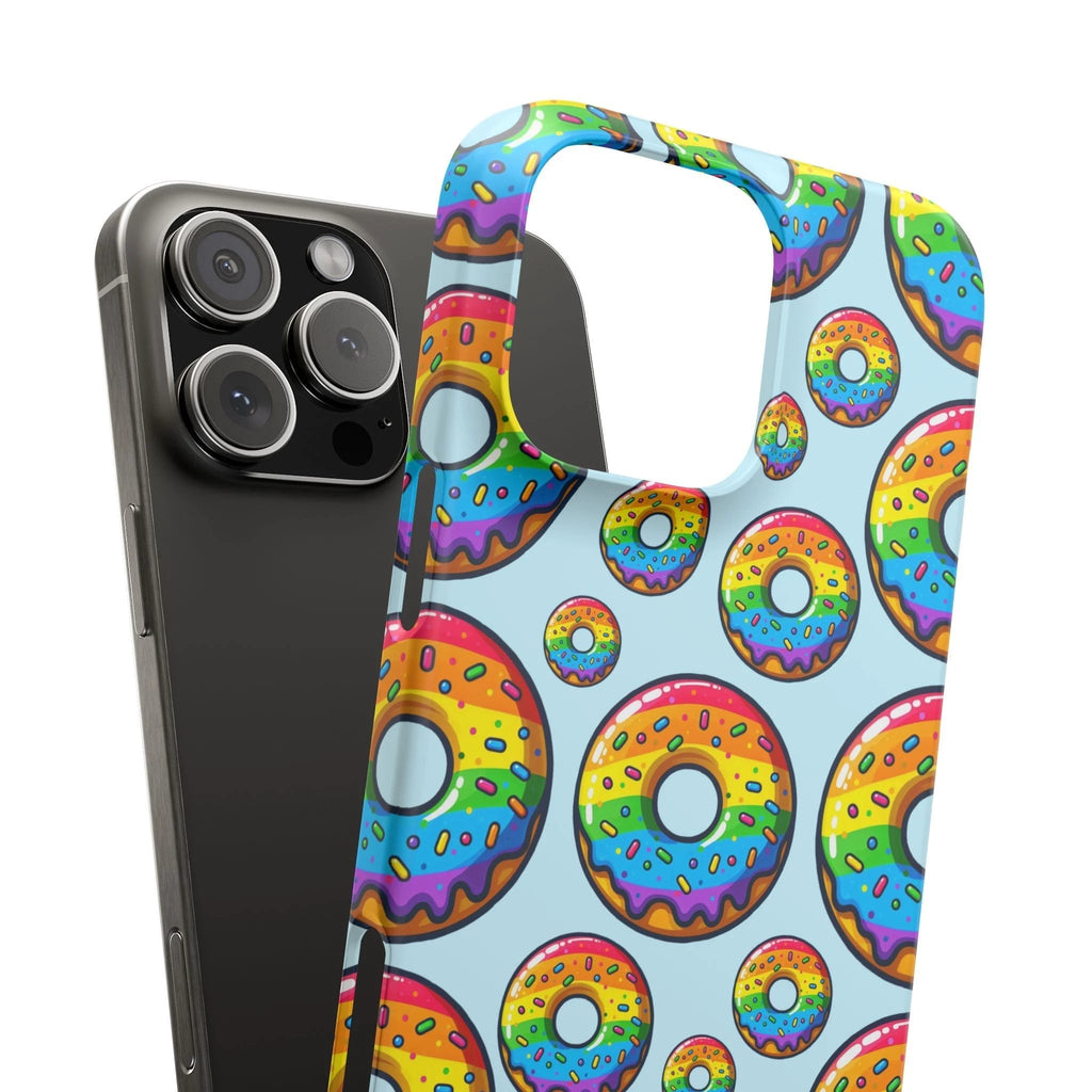 Bespattered Facade Rainbow Sprinkle Donut Snap Case by Bespattered Facade